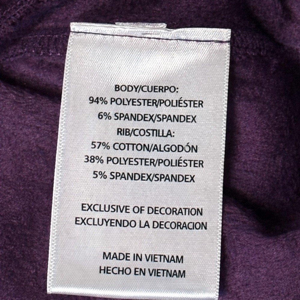 Halston Velour Lounge Set XL Purple 2pc Tracksuit Gold Zip Soft Cozy Womens - Picture 12 of 13